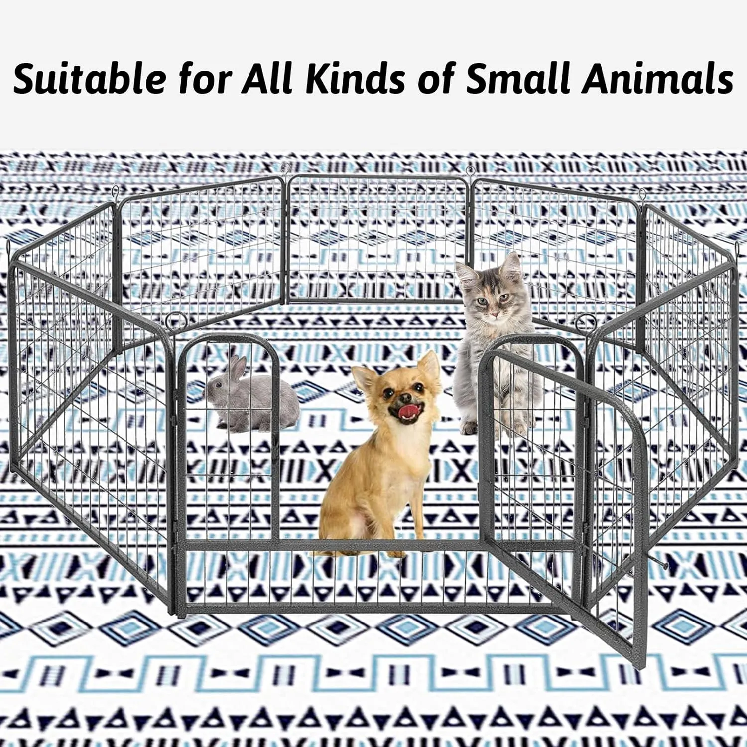 BNOSDM Extra Large Cage Liners for Rabbits 91" X 63" Washable Rabbit Pad Large Bunny Mat Anti Slip Rug for Bunnies Pet Carpet for Chinchillas Cats Guinea Pigs Dogs
