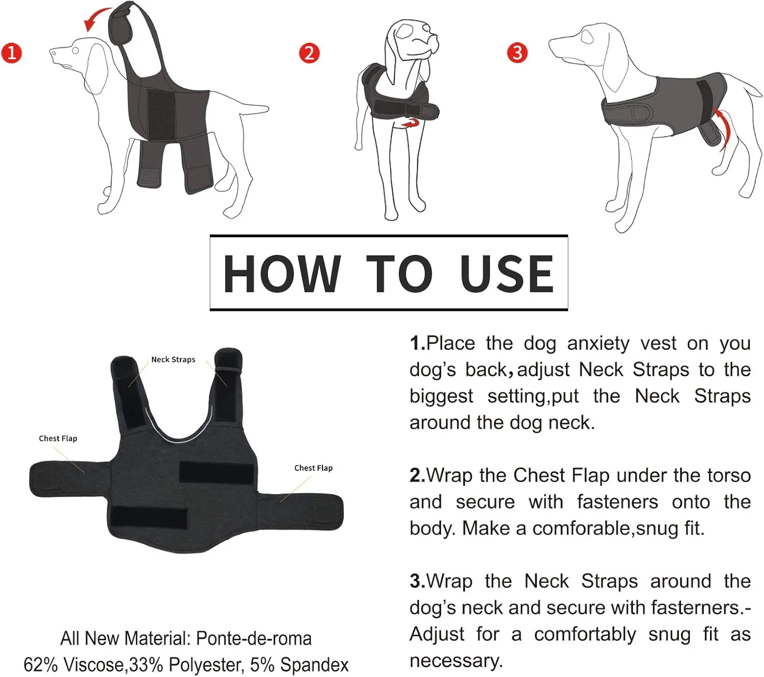 Comfort Dog Anxiety Relief Coat, Dog Anxiety Calming Vest Wrap for Thunderstorm,Travel,4th of July Fireworks,Vet Visits,Separation Anxiety Relief for Dogs (X-Small (Pack of 1), Light Gray)