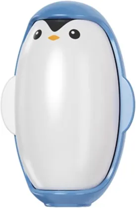 Cute Penguin Shaped Reusable Lint Roller Ball Washable Sticky Gel Lint Roller, Portable Lint Ball Remover for Clothes and Pet Hair