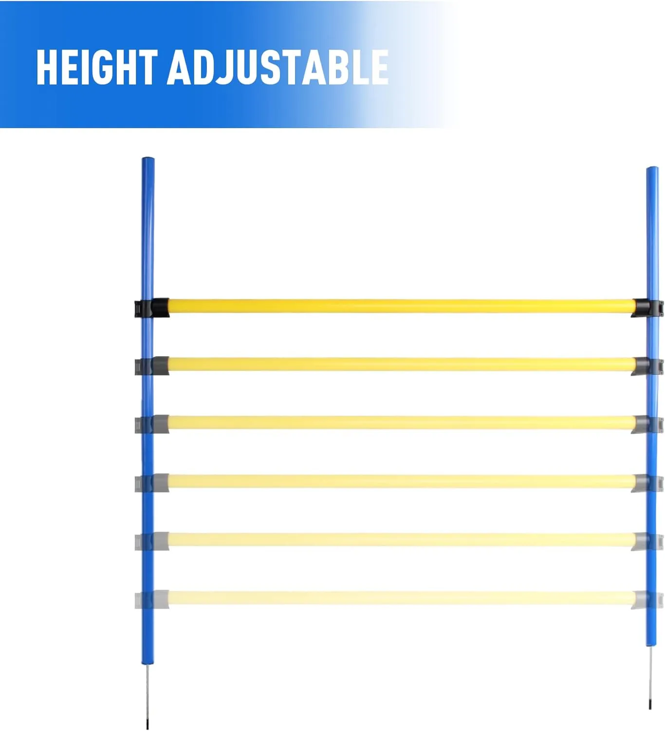 Dog Agility Training Equipment for Dog Obstacle Course Backyard Height Adjustable Jumper Hurdle Bar Portable Dogs Park Exercise Tool