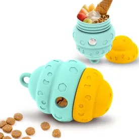 Dog Treat Dispensing Toys, Interactive Slow Feeder Toy - Fill and Freeze Dog Food, Keep Them Busy-Reduces Anxiety/Boredom for Small Medium Breeds Green