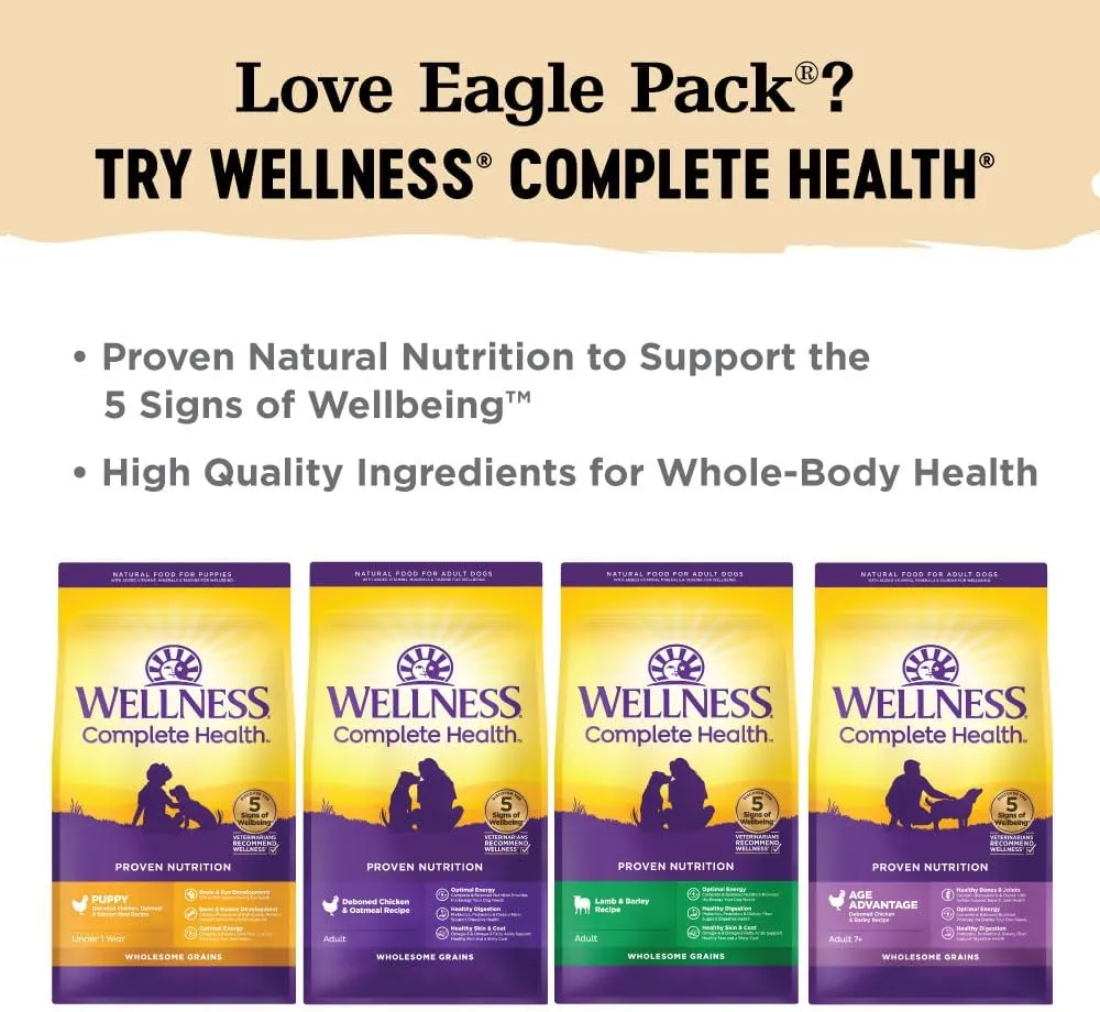 Eagle Pack Natural Dry Dog Food, Lamb & Rice, 30-Pound Bag
