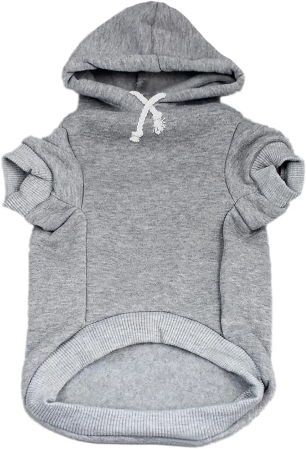 I Need My Space Anxiety Support Pullover Fleece Lined Dog Hoodie (Grey XS, 118)