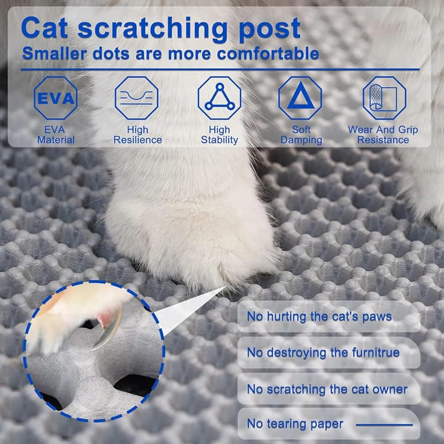Litter Mat, 24X35In/26X46In Double Layer Easy Clean Cat Litter Trap Mats Cat Litter Box Mats for Floor, Less Waste,Soft On Paws,Non-Slip,24X35In-Black