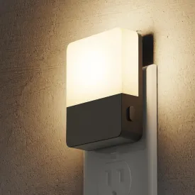 Night Light Plug into Wall [2 Pack], Night Light with Dusk to Dawn Light Sensor, Soft White 3000K, 3 Level Adjustable Brightness Nightlights, Unique Design for Use in Bedroom, Hallways,Bathroom