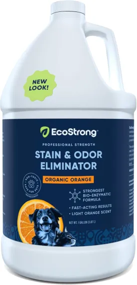Orange Odor Eliminator | Pet Odor Deodorizer for Strong Odor | Enzyme Stain Cleaner for Cats, Dogs, and Pets | Great for Carpets, Furniture, Dog Kennels, and More (128 Fl Oz)