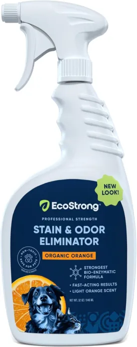 Orange Odor Eliminator | Pet Odor Deodorizer for Strong Odor | Enzyme Stain Cleaner for Cats, Dogs, and Pets | Great for Carpets, Furniture, Dog Kennels, and More (32 Fl Oz)