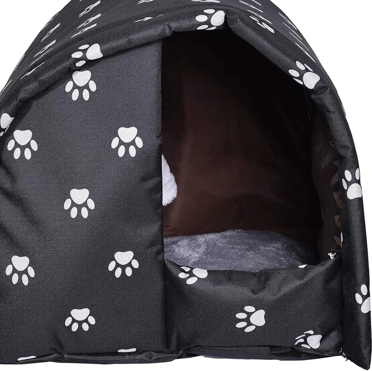 Outdoor Feral Cat House Winter,Weatherproof Waterproof Rainproof Foldable Cotton Filled Thicken Stray Feral Cats Dogs Tent Shelter Home Keep Warm Outdoor Indoor Garden (Medium - 2 Cats)