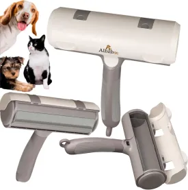 Pet Hair Remover  Reusable Lint Roller  Clean Couch, Furniture, Clothes, Carpet, Bed. Cat Hair Remover Dog Hair Remover Fur Removal Tool No Sticky Tape or Adhesive Needed. (White Grey)