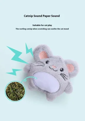 Plush Catnip Cat Toy Set, Large Variety of Adorable Shapes, Interactive & Self-Entertaining Cat Toys with Crinkle Sound for Indoor Cats (A39)