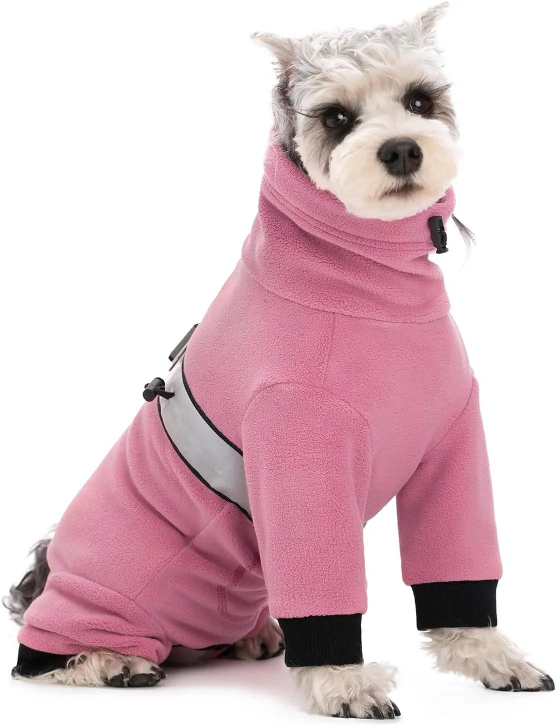 Polar Fleece Dog Pajamas Bodysuit - Small to Medium Dogs, Winter Jacket & Sweater for Small Dogs, Four-Legged Warm Clothes