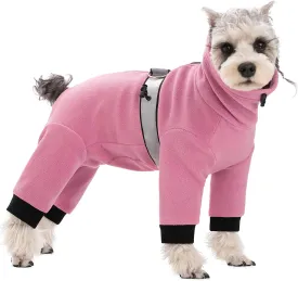 Polar Fleece Dog Pajamas Bodysuit - Small to Medium Dogs, Winter Jacket & Sweater for Small Dogs, Four-Legged Warm Clothes