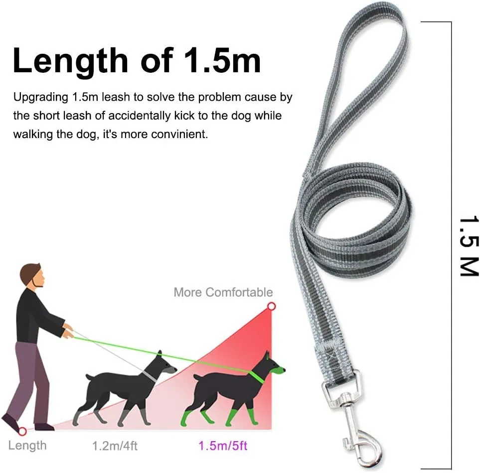 Puppy Harness and Leash Set - Dog Vest Harness for Small Dogs Medium Dogs- Adjustable Reflective Step in Harness for Dogs - Soft Mesh Comfort Fit No Pull No Choke (M, Red)