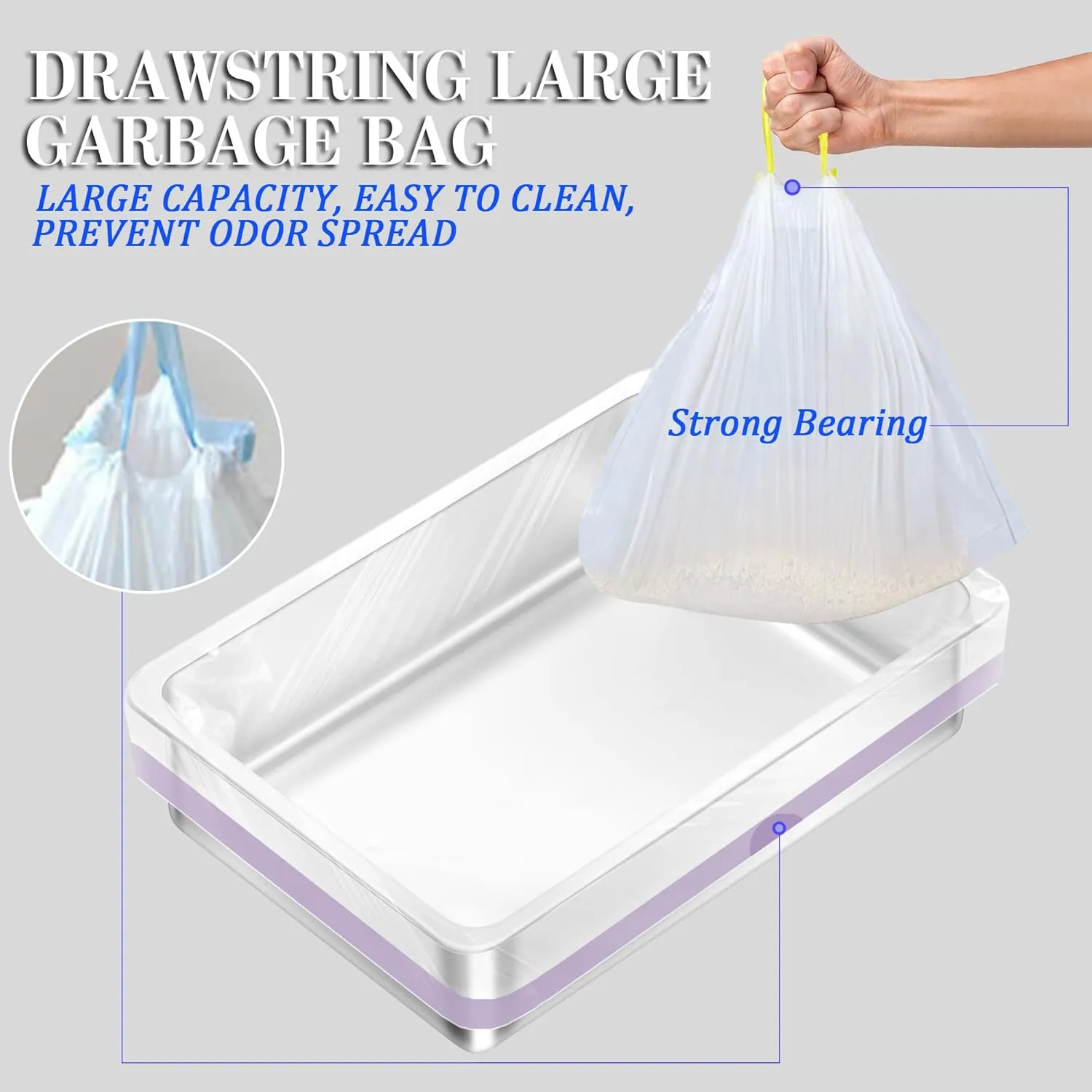 Stainless Steel Sifting Cat Litter Box for Pine Pellets, XL Extra Large Metal Cat Litter Box Sifter Pan with Litter Scoop, Low Dust, Odor Control, Easy Cleaning