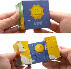 The Calm Cube  Calming Desk Toy & Relaxation Companion - Silent Fidget Tool for Stress Relief  Unique Gift for Meditation and Mindfulness Lovers
