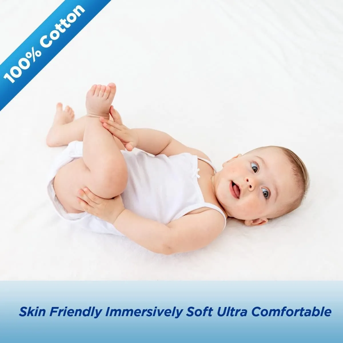 Waterproof Mattress Pad Protector 100% Organic Cotton Hypoallergenic Breathable Mattress Pad Cover, Deep Pocket (Twin XL)